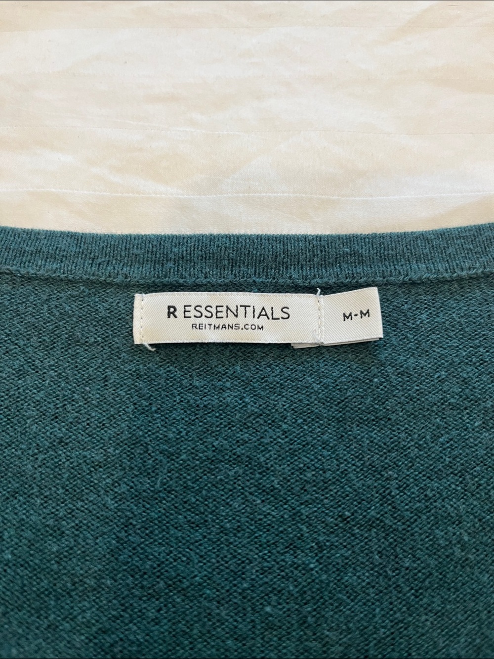 Reitmans Essentials Deep Green Crewneck Knit Sweater Size M - Picture 2 of 4